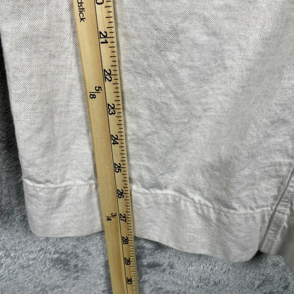 Free People Wide Leg Pants Womens 4 Beige Pleated Linen Blend‎ Twill Staple